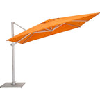 Pavone 9.8-Foot Square Cantilever Patio Umbrella Handwheel with Crank Lift