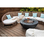 Elementi Lunar Bowl 42” Concrete Fire Table