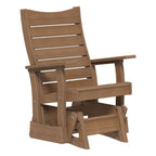 Wooden recliner chair on a white background