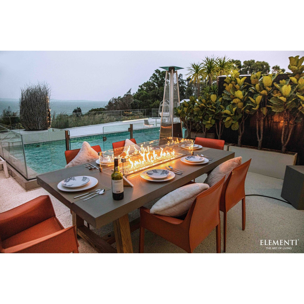 Elementi Sonoma 83” Concrete Fire/ Dining Table