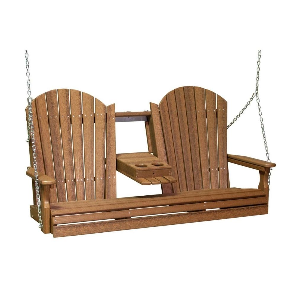 LuxCraft 5-foot Adirondack Outdoor Swing Chair