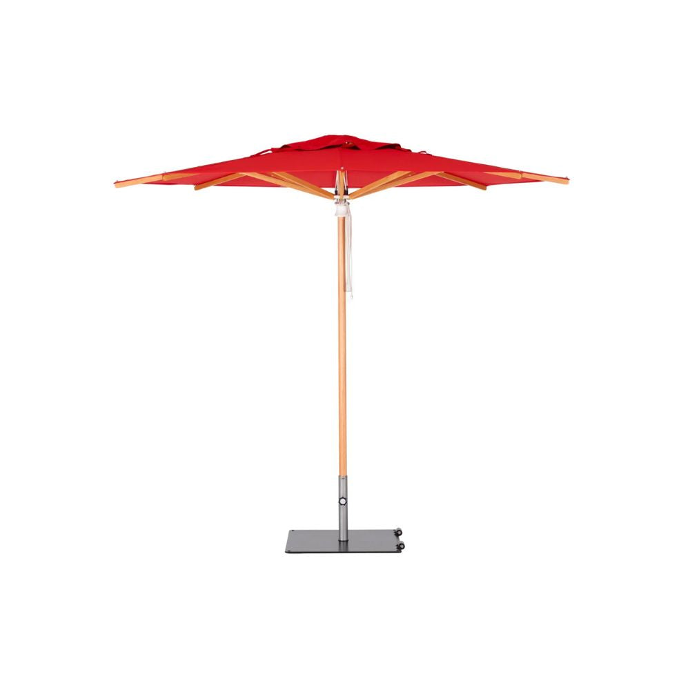 Woodline Shade Solutions Pacific 11.5 Foot Center Pole Square Umbrella