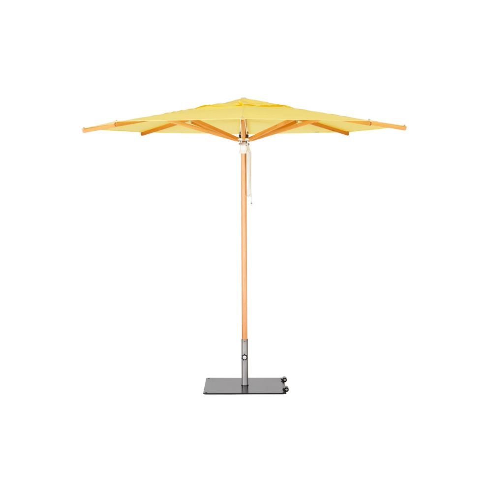 Woodline Shade Solutions Pacific 11.5 Foot Center Pole Square Umbrella