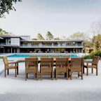 Anderson Teak Bahama Sahara 11-Piece 10' Rectangular Dining Set