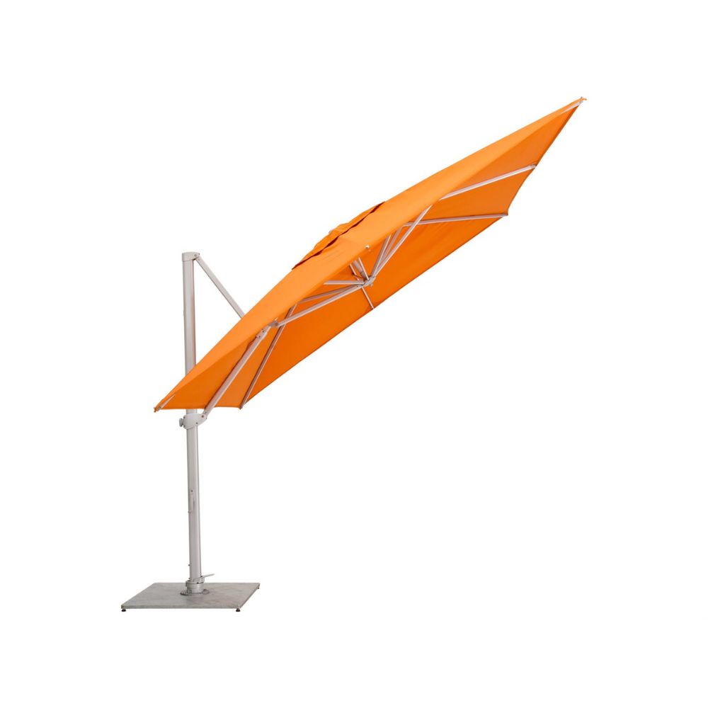 Pavone 9.8-Foot Square Cantilever Patio Umbrella Handwheel with Crank Lift