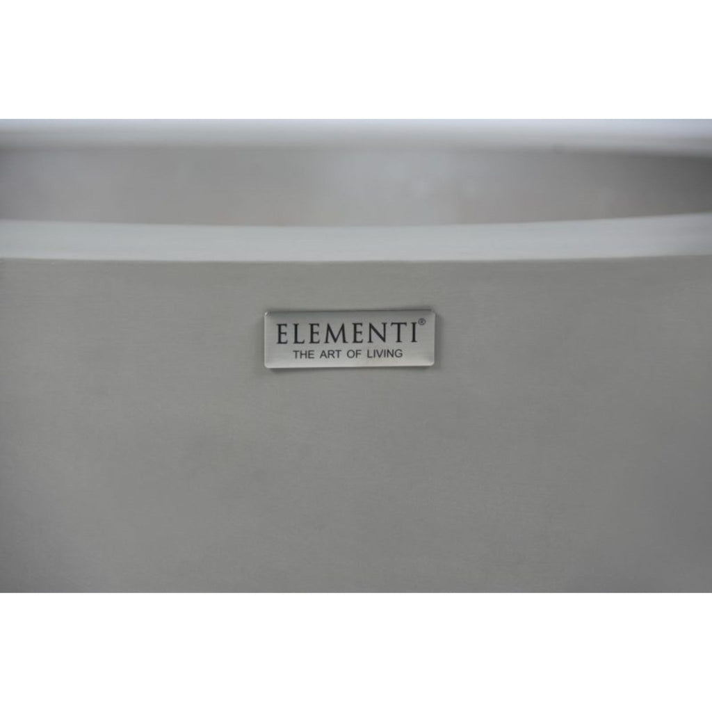 Elementi Lunar Bowl 42” Concrete Fire Table