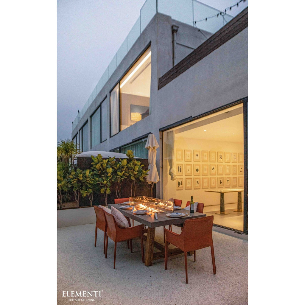 Elementi Sonoma 83” Concrete Fire/ Dining Table