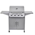 Experience the perfect outdoor cooking companion with our 4 Burner Modern Freestanding Stainless Steel BBQ Gas Grill. 