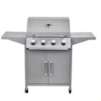 Experience the perfect outdoor cooking companion with our 4 Burner Modern Freestanding Stainless Steel BBQ Gas Grill. 