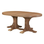 LuxCraft Poly Tables 72" Oval Bar Height Patio Table with Umbrella Hole