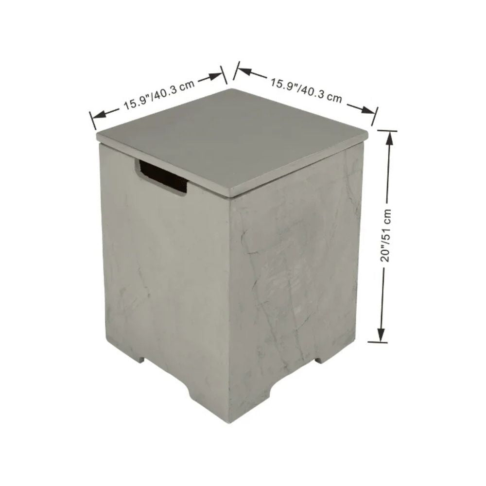 Elementi Plus 20" Square GFRC Propane Tank Cover - ONB403