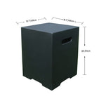 Elementi Modeno Square Tank Cover ONB021 - 20.0"H