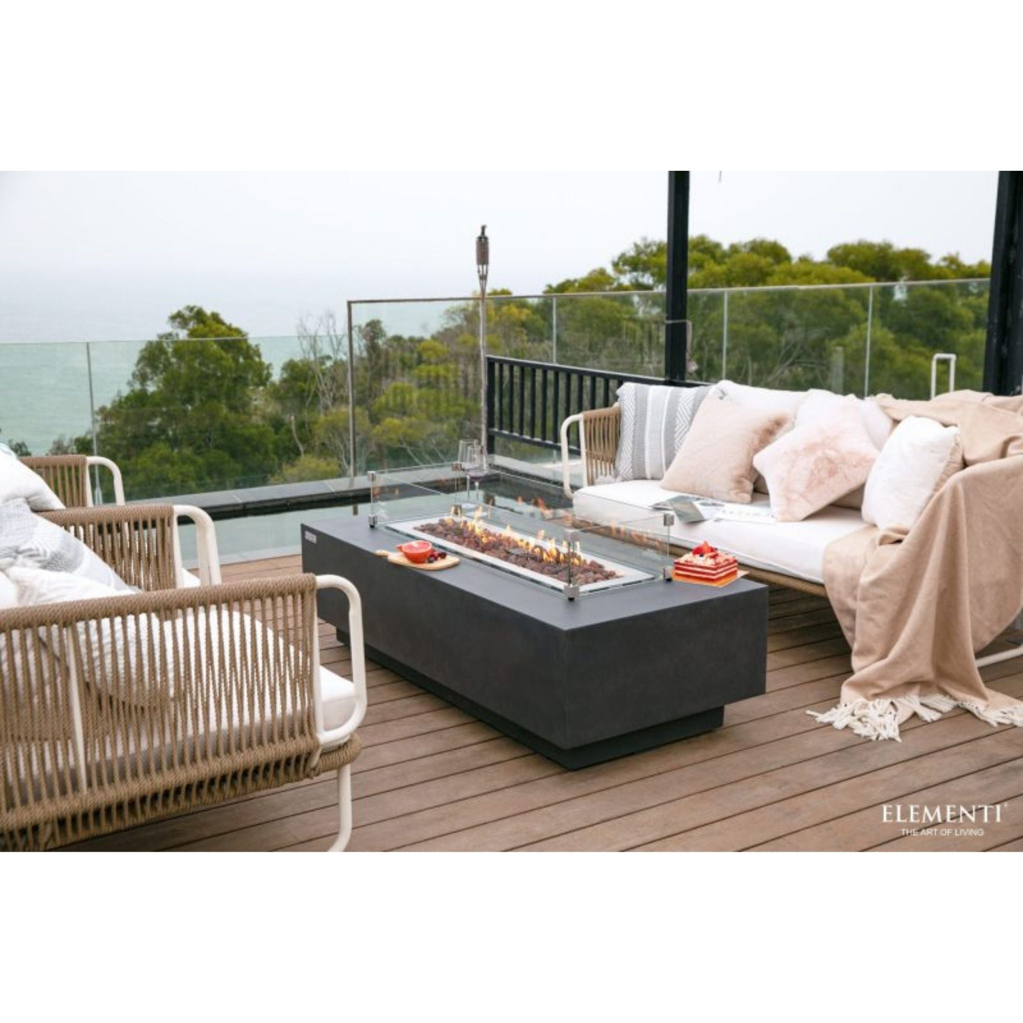 Elementi Granville 60” Concrete Fire Table