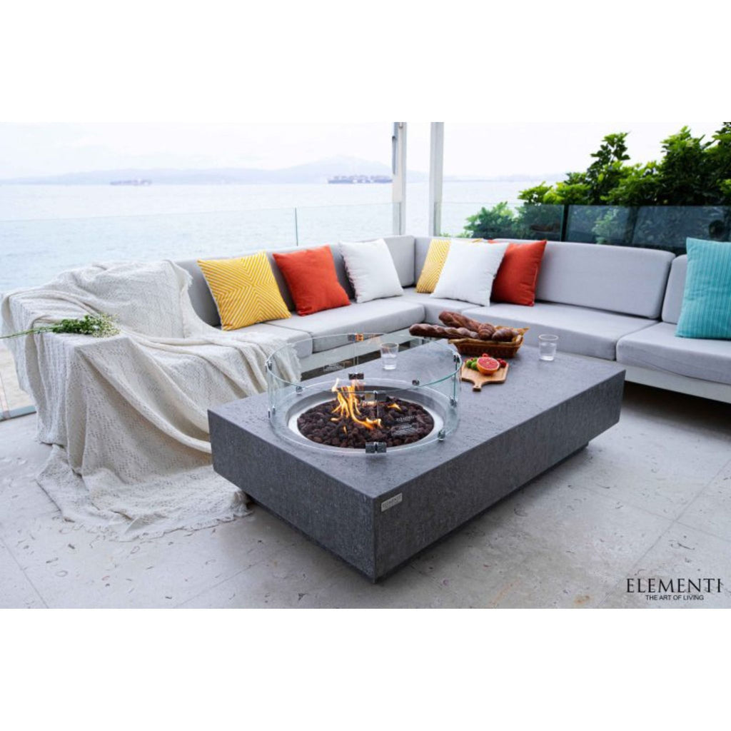 Elementi Metropolis 56” Concrete Fire Table