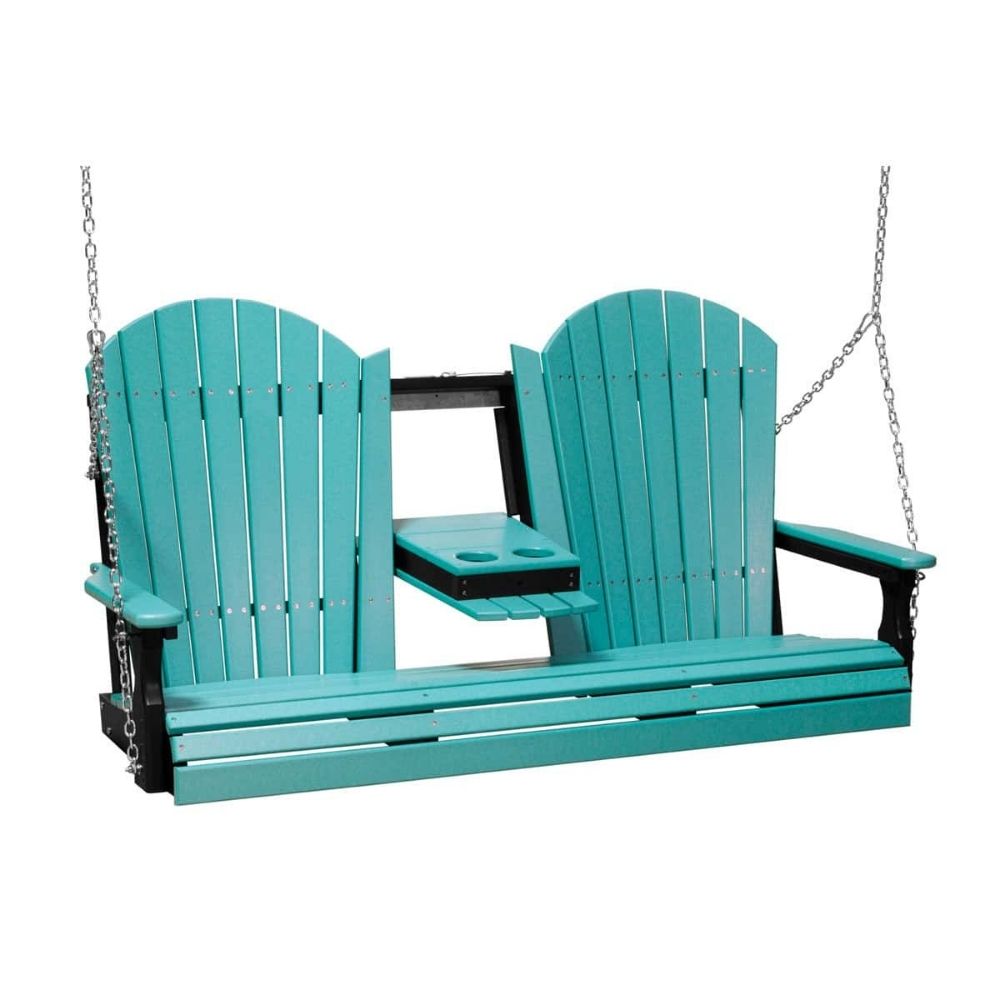 LuxCraft 5-foot Adirondack Outdoor Swing Chair