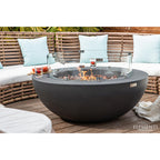Elementi Lunar Bowl 42” Concrete Fire Table