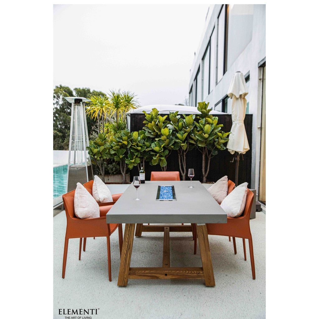 Elementi Sonoma 83” Concrete Fire/ Dining Table