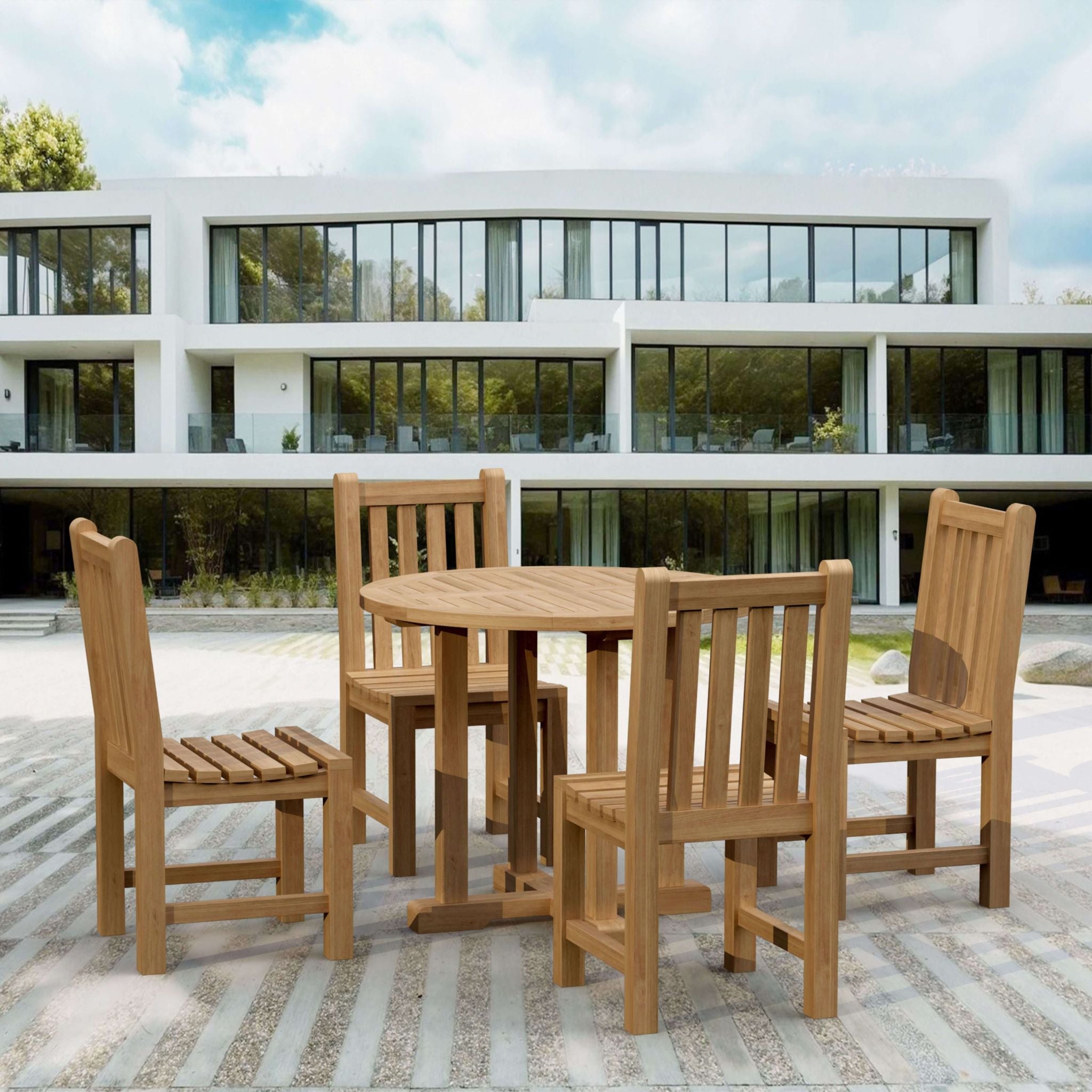 Anderson Teak Windsor 3-Piece Round Bistro Set