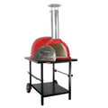 Outdoor Brick Pizza Oven w/ Chimney