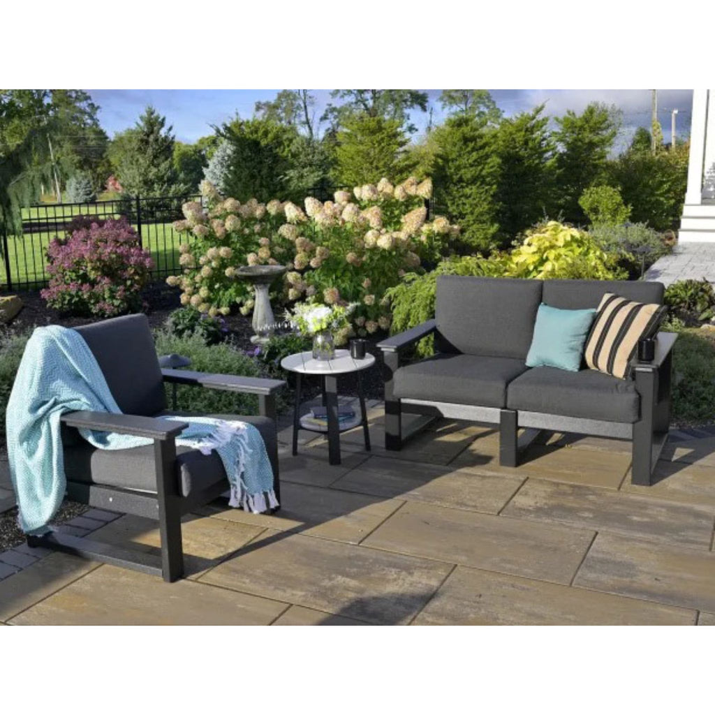 LuxCraft Lanai Deep Seating Outdoor Lounge Chair - Marine Leatherette