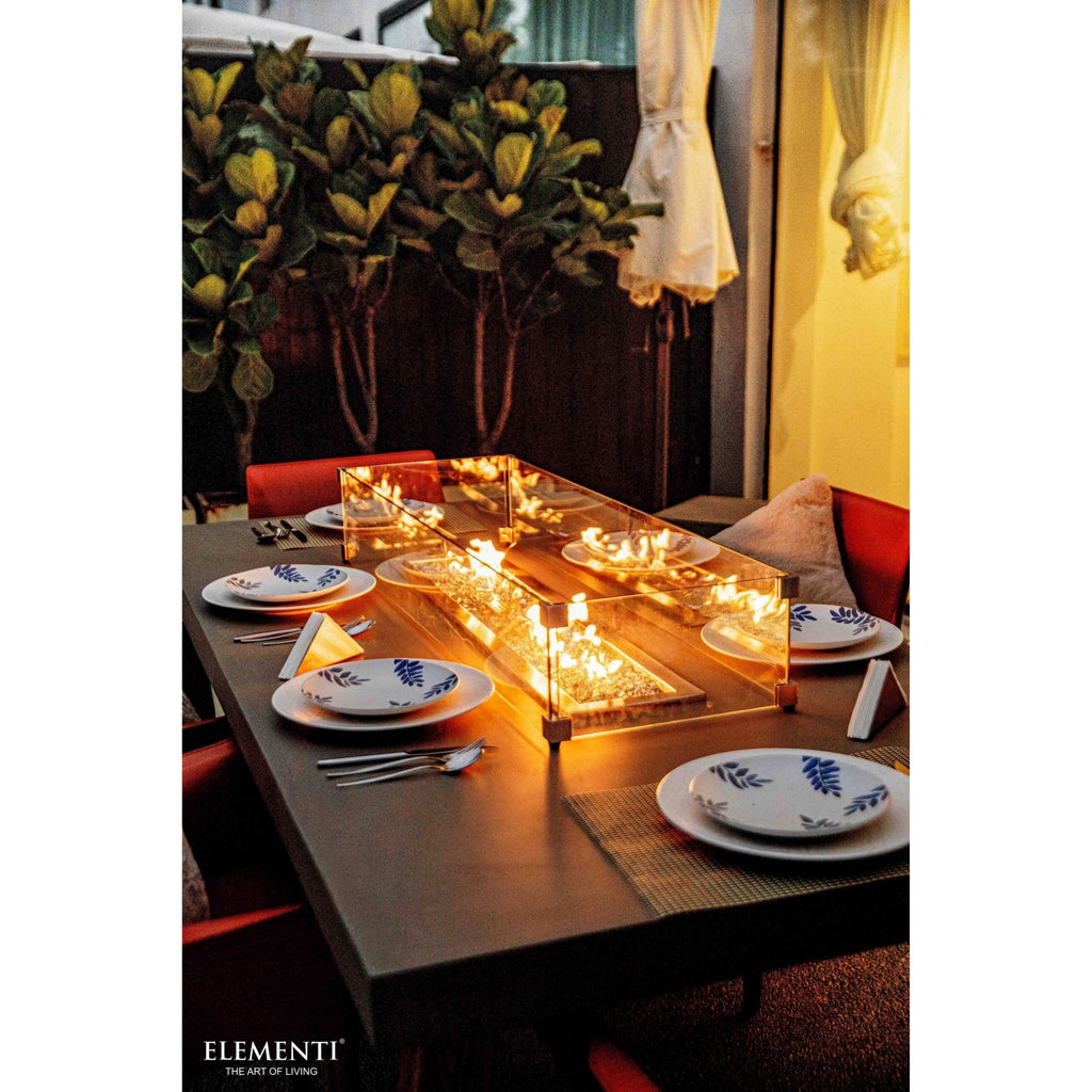 Elementi Sonoma 83” Concrete Fire/ Dining Table