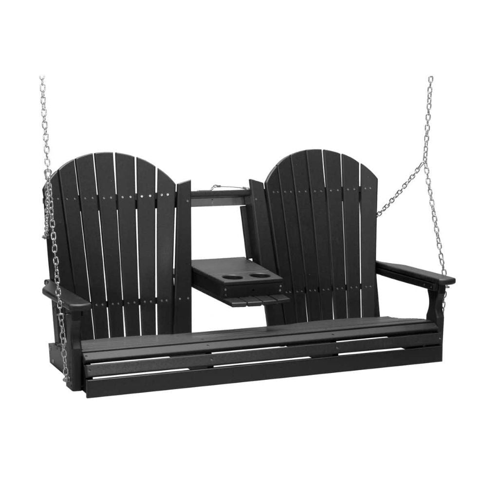 LuxCraft 5-foot Adirondack Outdoor Swing Chair