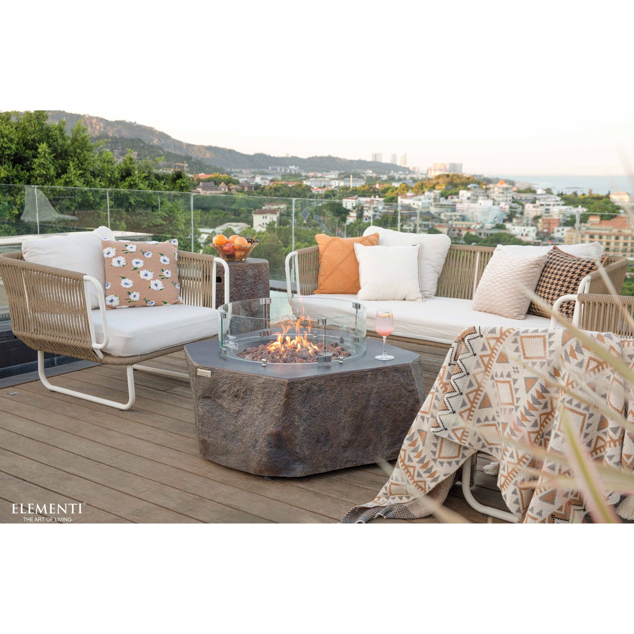Elementi Columbia 42” Concrete Fire Table