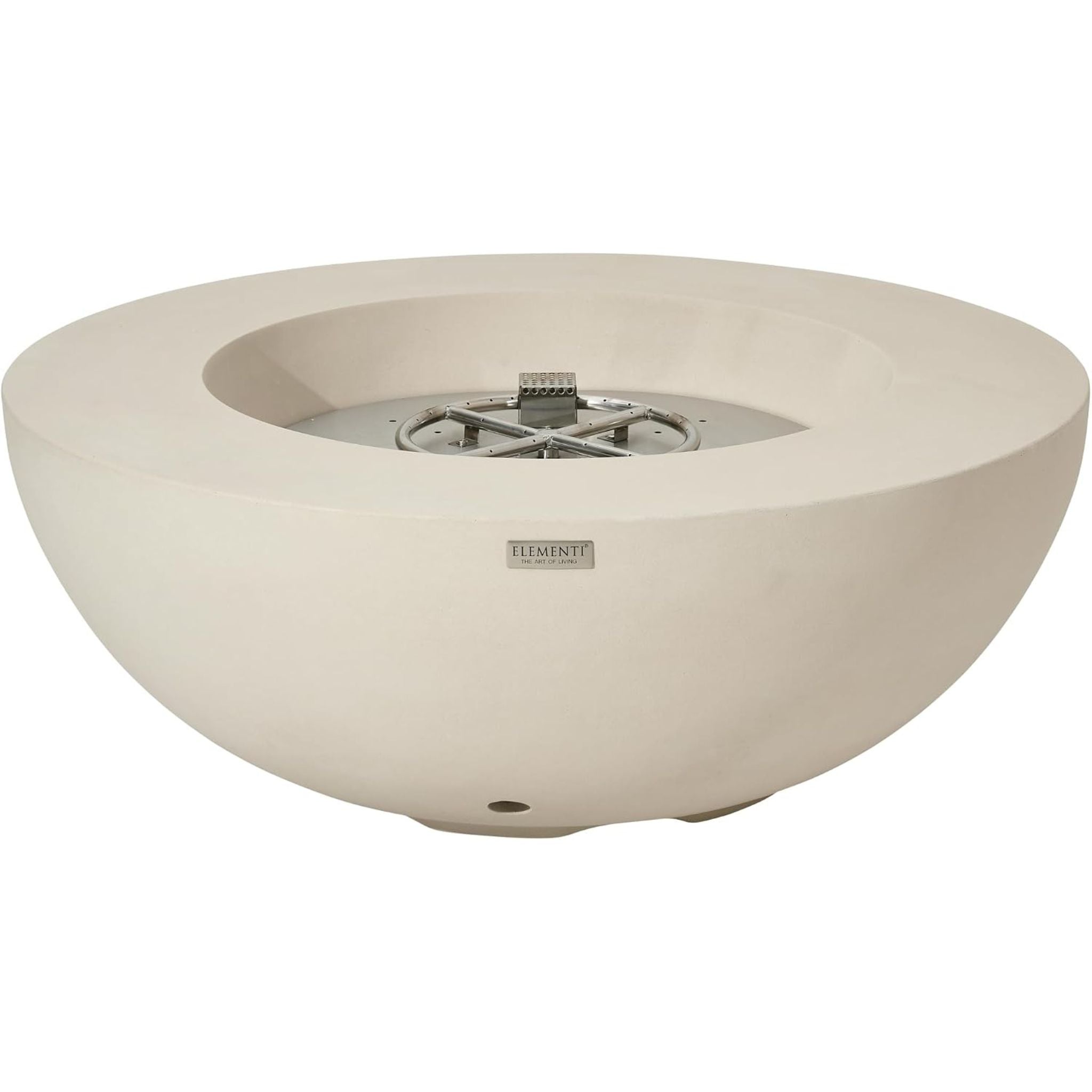 Elementi Lunar Bowl 42” Concrete Fire Table