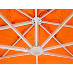 Pavone 9.8-Foot Square Cantilever Patio Umbrella Handwheel with Crank Lift