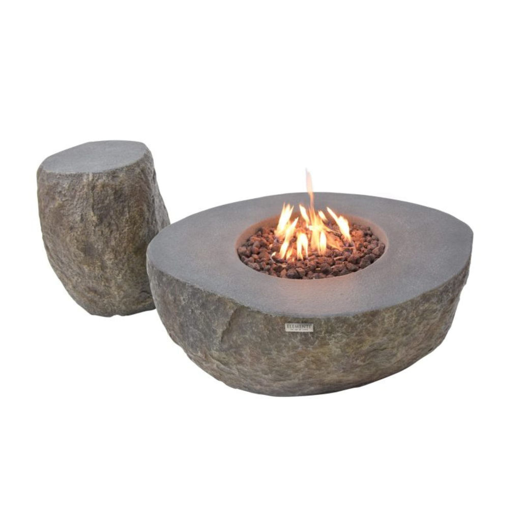Elementi Boulder 43” Concrete Fire Table