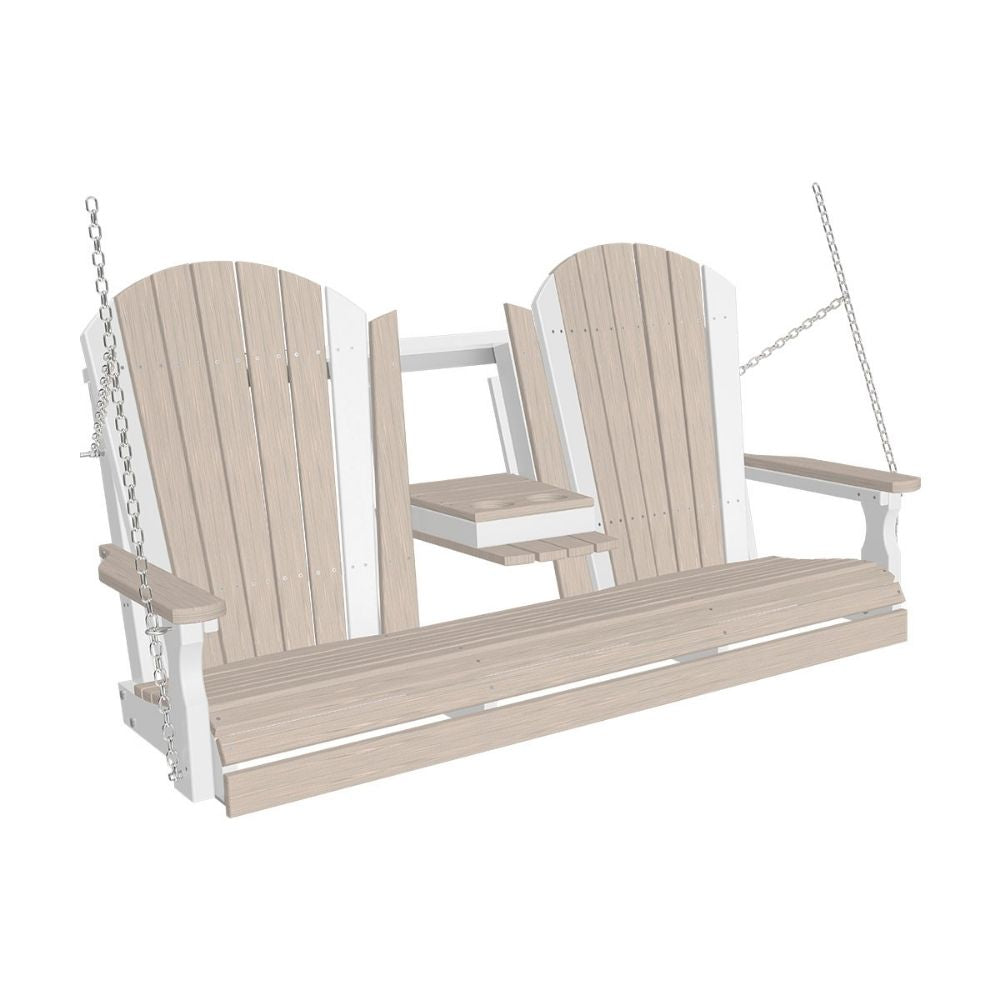 LuxCraft 5-foot Adirondack Outdoor Swing Chair