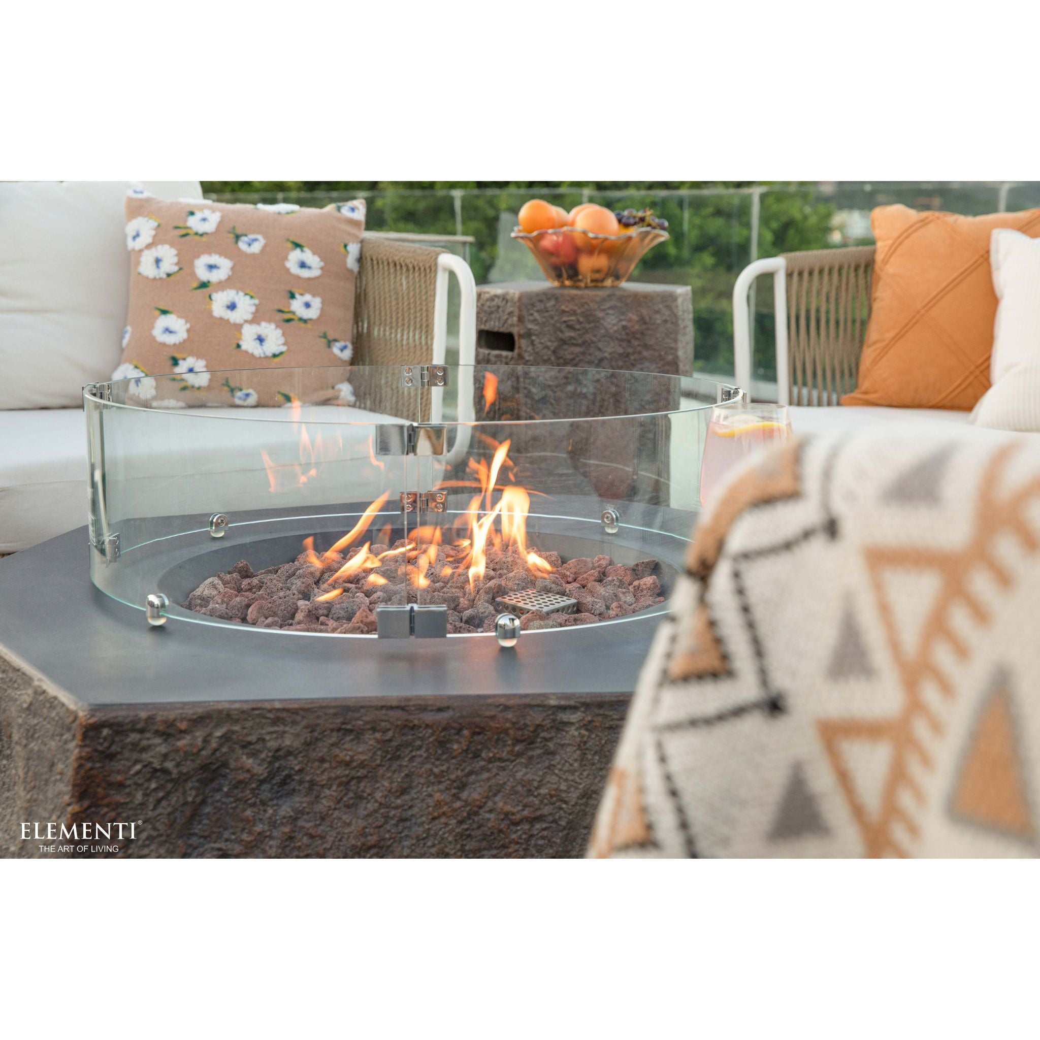 Elementi Columbia 42” Concrete Fire Table
