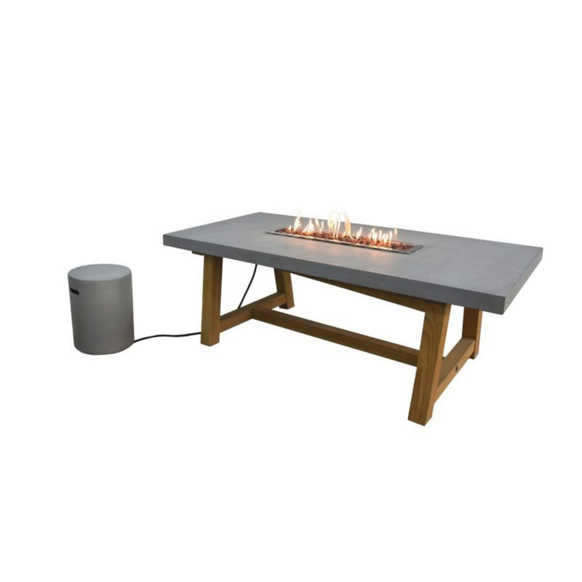Elementi Sonoma 83” Concrete Fire/ Dining Table