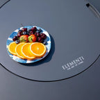 Elementi Pacaya Round Concreate Fire Pit Table, Hidden Propane Storage