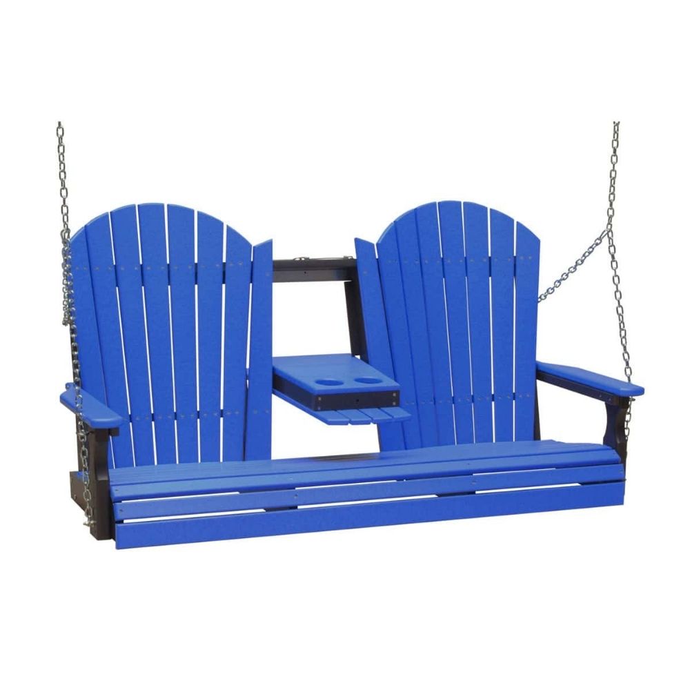 LuxCraft 5-foot Adirondack Outdoor Swing Chair