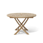 Wooden outdoor table on a white background