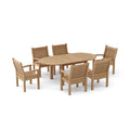Anderson Teak Bahama Sahara 7-Piece 78" Oval Dining Set