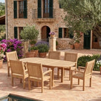 Anderson Teak Bahama Sahara 7-Piece 78" Oval Dining Set