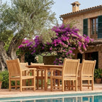 Anderson Teak Bahama Sahara 7-Piece 78" Oval Dining Set