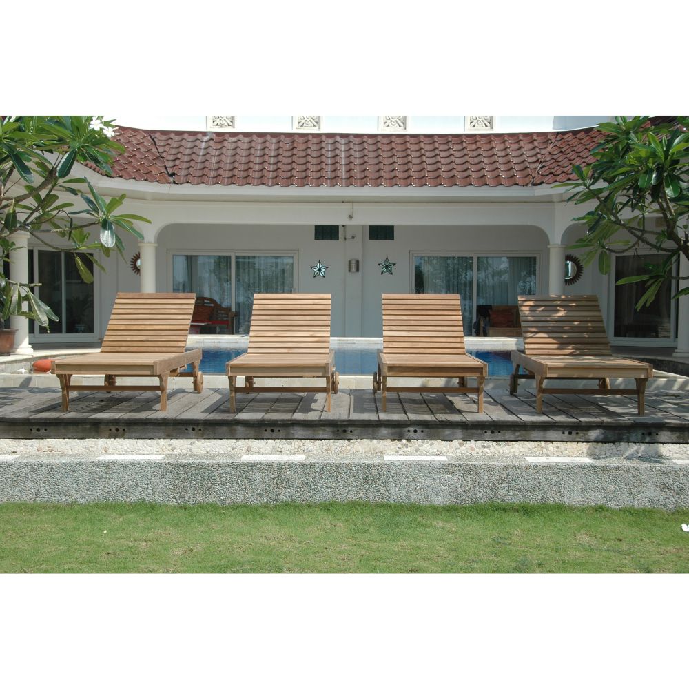 Anderson Teak Capri Sun Lounger 4-Piece Set