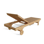 Anderson Teak Capri Sun Lounger Adjusted Back & Side Tray
