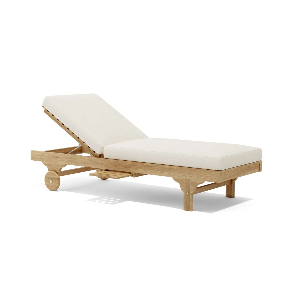Anderson Teak Capri Sun Lounger Adjusted Back & Side Tray
