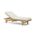 Anderson Teak Capri Sun Lounger Adjusted Back & Side Tray