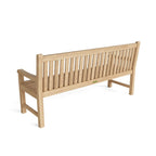 Wooden bench on a white background