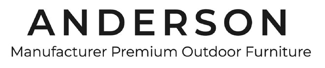 Anderson Manufacturer Premium Outdoor Furniture logo with black text on a white background.