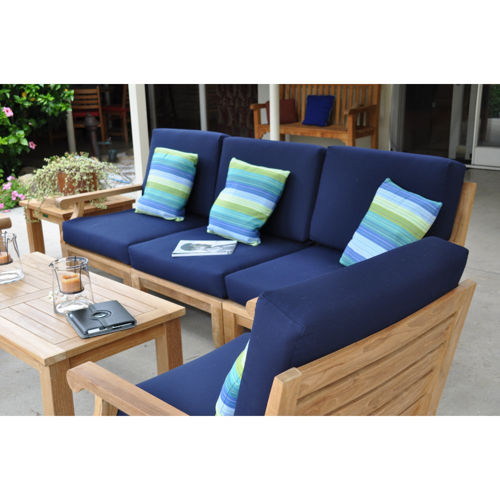 Anderson Teak Riviera 7-Piece Modular Set w/ Rectangular Table (SET-97)