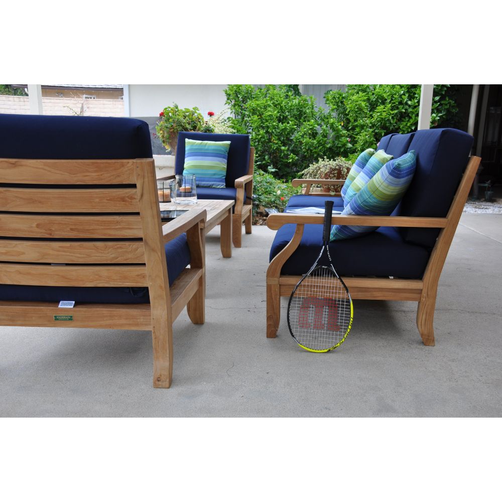 Anderson Teak Riviera 7-Piece Modular Set w/ Rectangular Table (SET-97)