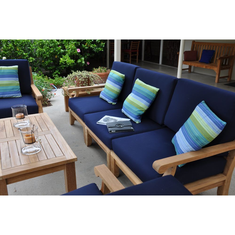 Anderson Teak Riviera 7-Piece Modular Set w/ Rectangular Table (SET-97)