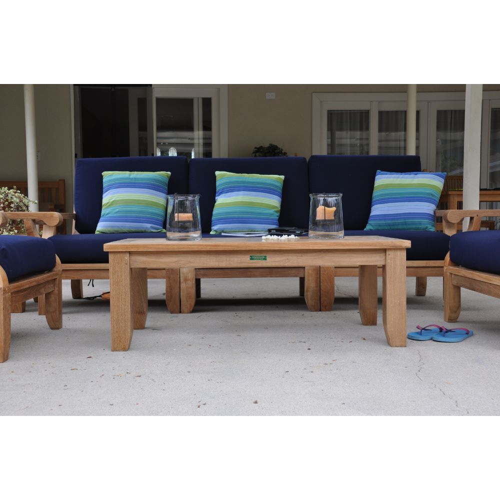 Anderson Teak Riviera 7-Piece Modular Set w/ Rectangular Table (SET-97)