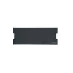 A dark gray rectangular replacement panel with notched cutouts on the left and right sides, featuring a small white 'NUMEN' logo in the bottom right corner, set against a plain white background.